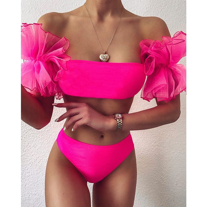 Fashionista Tube Top Bikini Set