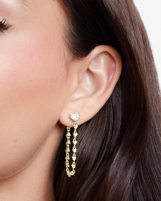 Dangle Earrings for Women - Cute Designer Earrings for Women Trendy Gold Chain E