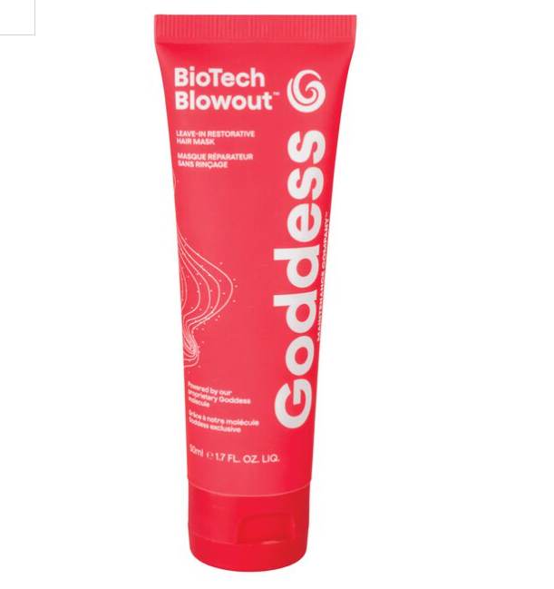 Goddess BioTech Blowout Leave-In Restorative Hair Mask Hair Repair professional hair product treatment, detangler, heat protection 