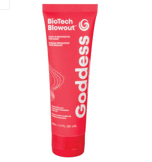 Goddess BioTech Blowout Leave-In Restorative Hair Mask Hair Repair professional hair product treatment, detangler, heat protection 