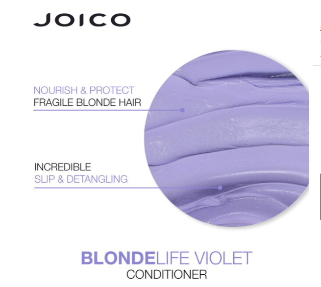 Nourish and protect fragile blonde hair with joico blonde life violet conditioner