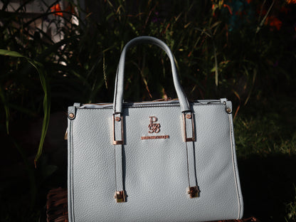 Women's light blue tote bag crossbody handbag