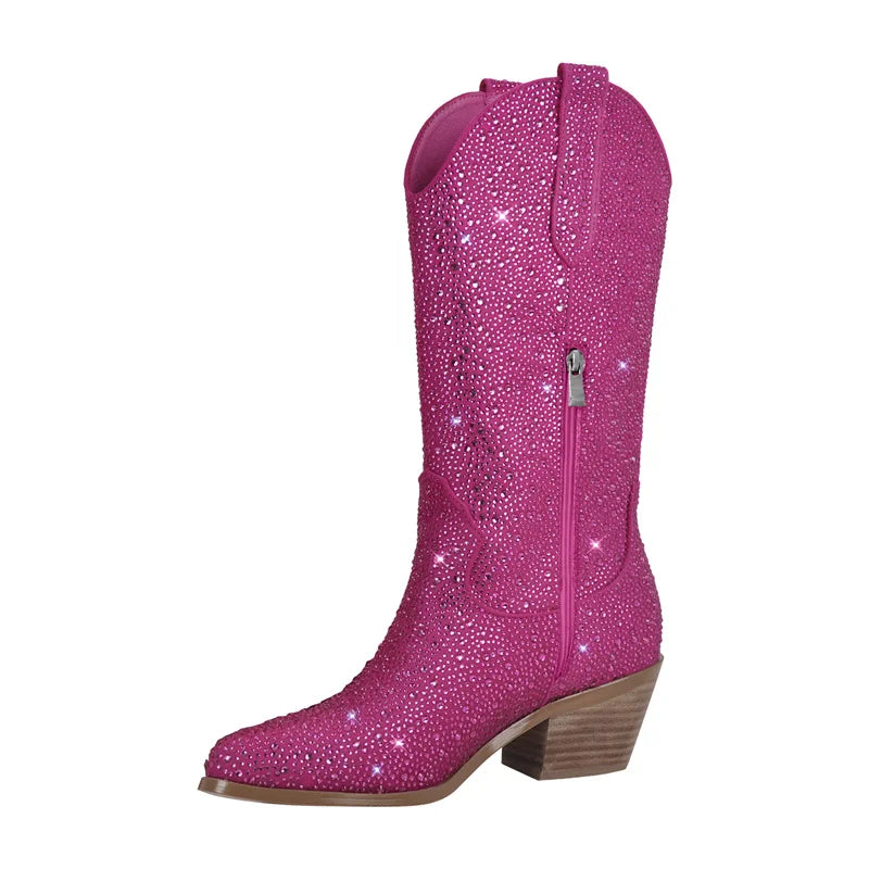 pink rhinestone cowgirl boots