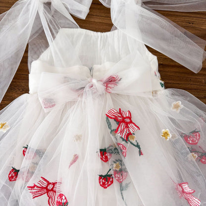 Baby Girl Sleeveless Baby Mesh Princess Dress