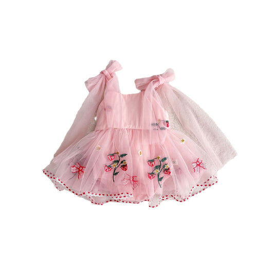 Baby Girl Sleeveless Baby Mesh Princess Dress