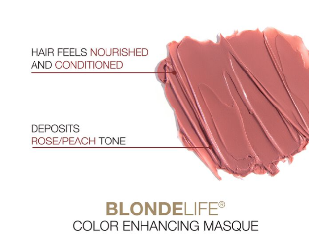 Rose peach conditioning mask for blondes salon products for highlights