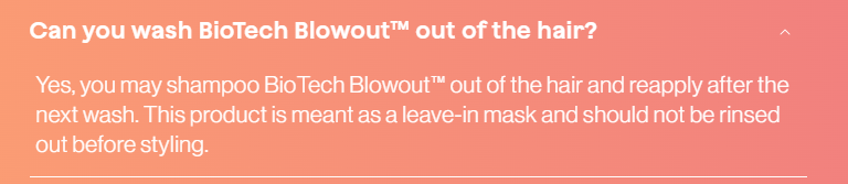 Goddess BioTech Blowout Leave-In Restorative Hair Mask