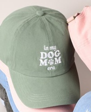 Embroidered In My Dog Mom Era Baseball Cap