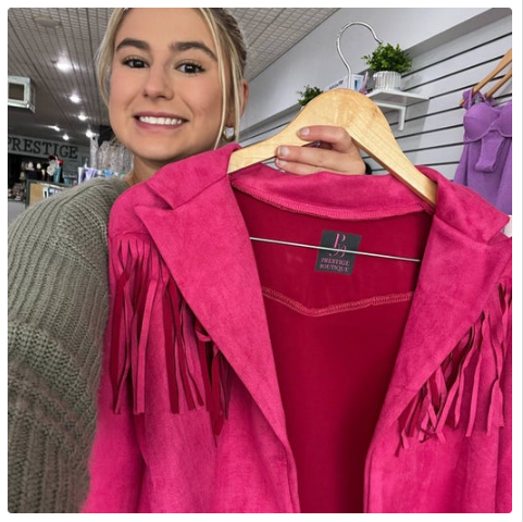 Fringe Western Open Front Jacket