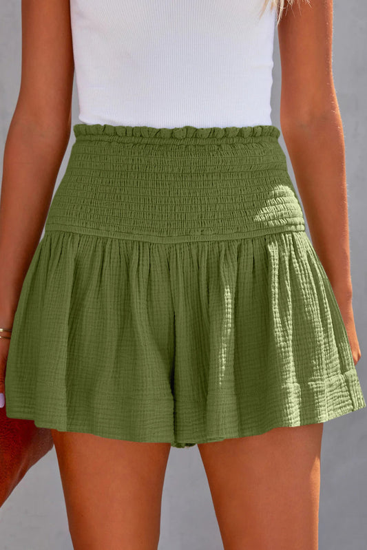 Smocked Flowy Shorts
