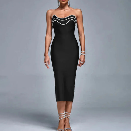 Customize Strapless Bodycon Sexy Dress A-Line Evening Dresses Formal Modern Backless Dress High Quality Prom Party Gown for Wome
