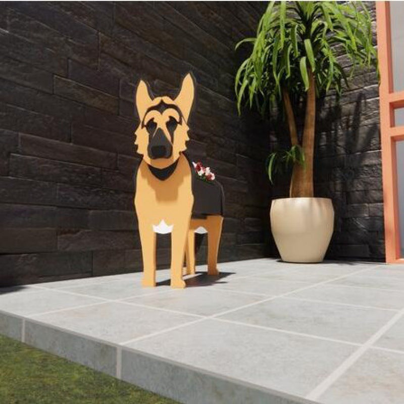 Garden Art Decorations Dog Planter Cat Flower Pot