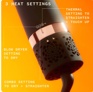 Amika Double Agent 2-in-1 Blow Dryer + Straightening Brush