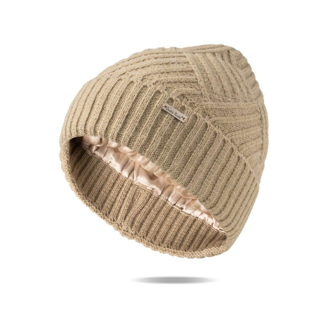 Britt’s Knits Satin Lined Beanie Open Stock