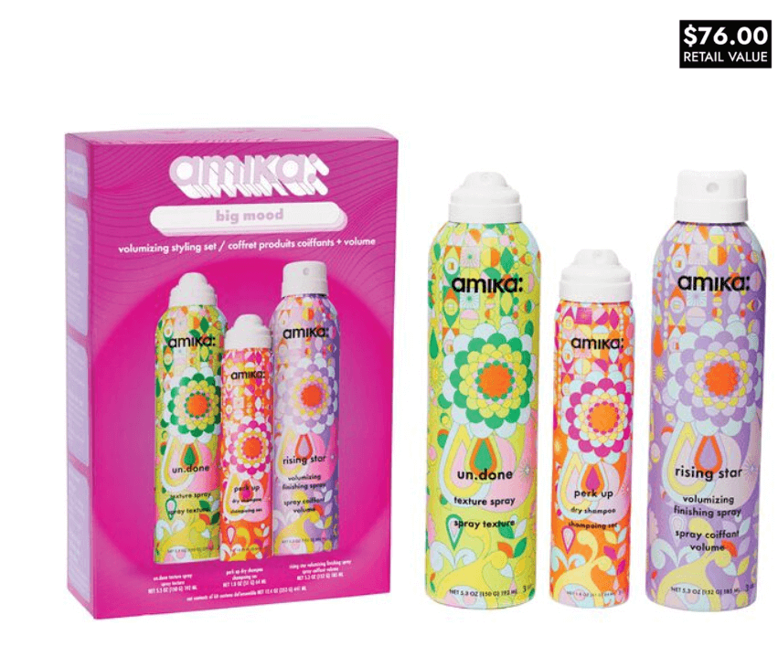 Amika Big Mood Volumizing Styling Set Holiday Gift Set