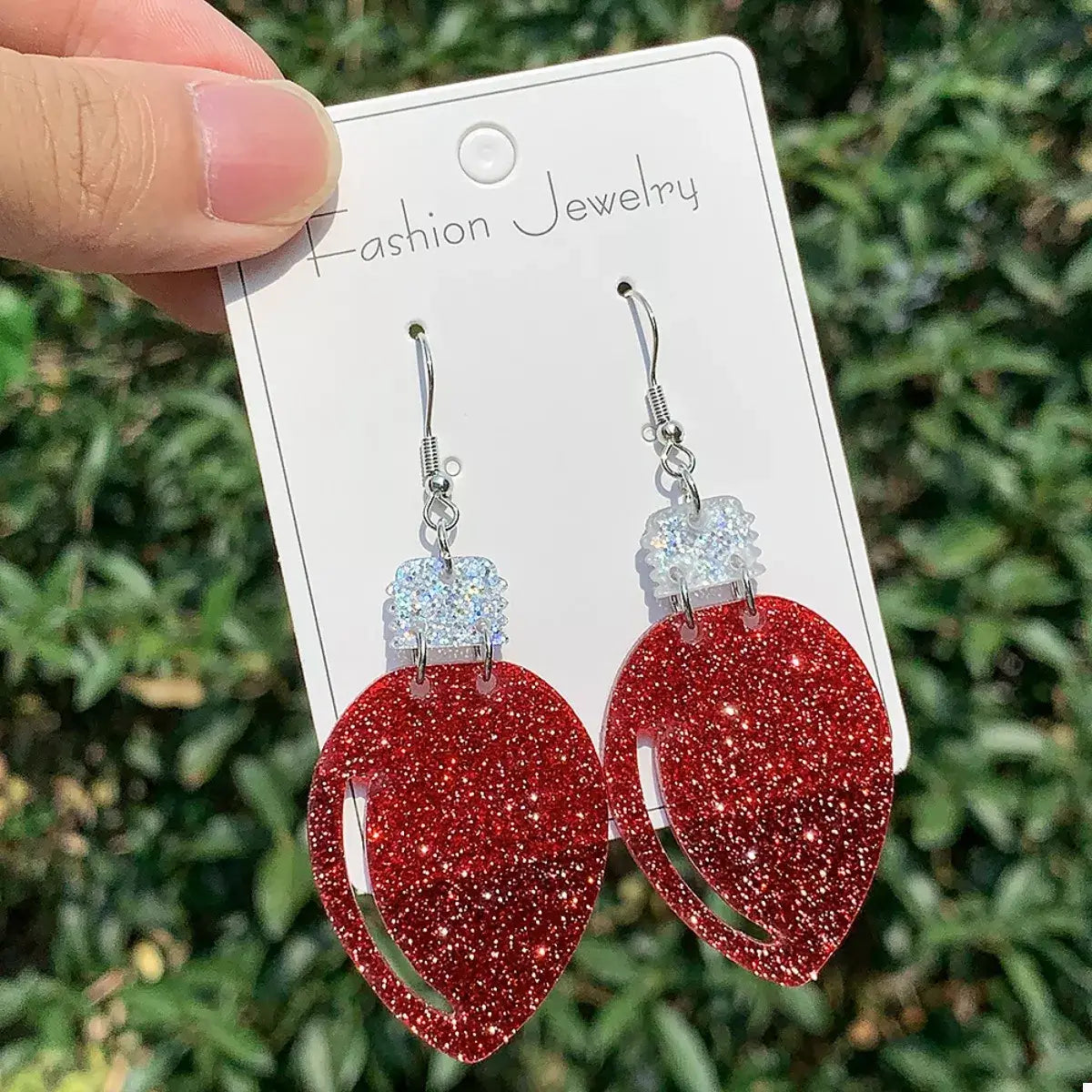 Christmas Glitter Light Drop Earrings