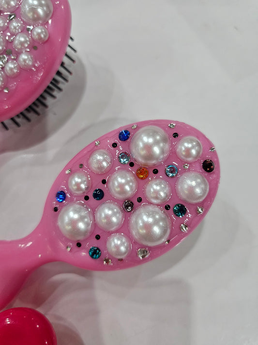 Mini Glam Detangle Hair Brushes Custom Hand Made Design