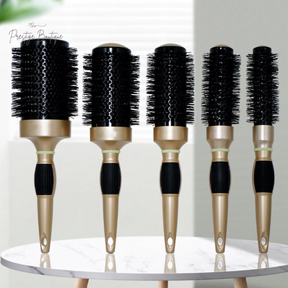 Hair Styling Hair Brush Nylon Comb Thermal Aluminum Tube round Barrel Hair Comb Professional Salon Hair Brush Hair Rollers Tools