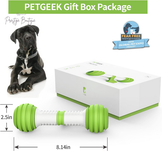 PETGEEK Automatic Dog Bone Toy, Smart Interactive Pet Toys for Boredoms, Electronic Dog Self Entertainment Toy, Safe & Durable Material