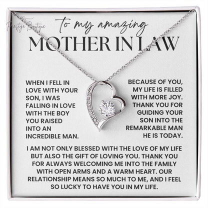 Mother in Law Necklace Gift - Christmas Gift for Mother in Law from Daughter in Law