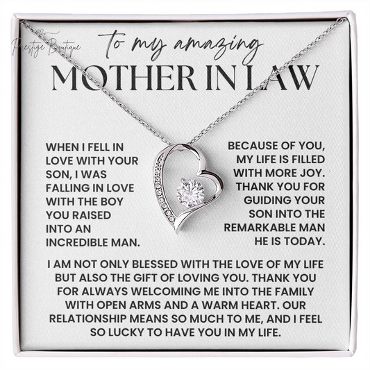 Mother in Law Necklace Gift - Christmas Gift for Mother in Law from Daughter in Law