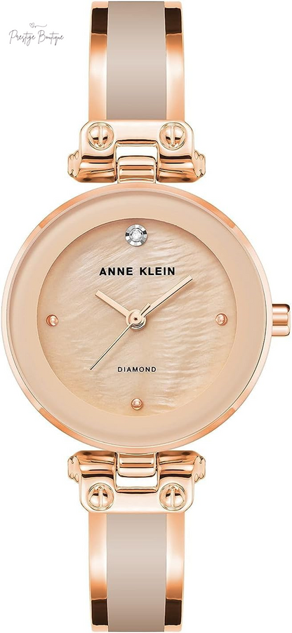 Anne Klein Women'S Genuine Diamond Dial Bangle Watch