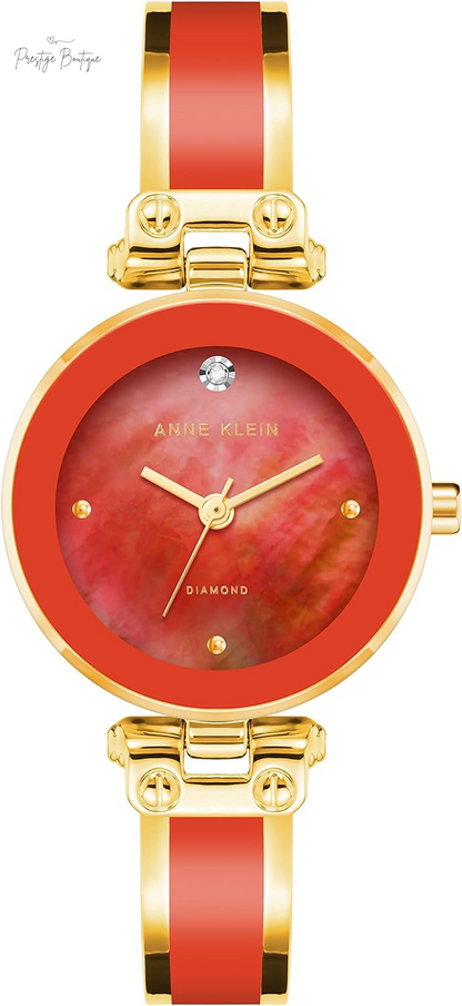 Anne Klein Women'S Genuine Diamond Dial Bangle Watch