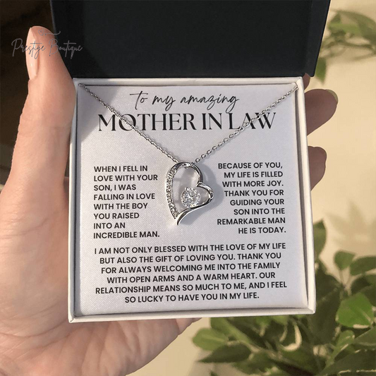 Mother in Law Necklace Gift - Christmas Gift for Mother in Law from Daughter in Law
