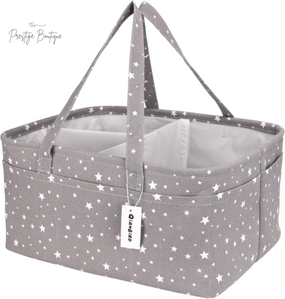 Pink Diaper Caddy Organizer for Baby Girl-Large Portable Diaper Caddy Basket for Changing Table-Diaper Organizer Caddy-Car Travel Tote Bag-Newborn Registry Baby Shower Basket for Diapers & Wipes