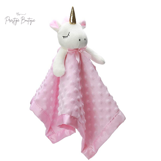 Pro Goleem Unicorn Loveys for Babies Soft Plush Pink Security Blanket for Girls Snuggle Toy Stuffed Animal Lovies for Babies Baby Girl Gifts for Newborn, Infant and Toddler, 16 Inch