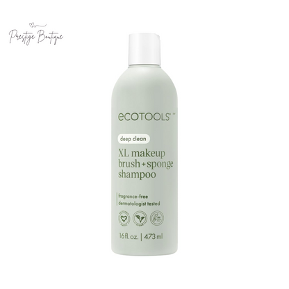 Ecotools Cleanser Shampoo for Makeup Brush/Sponge/Puffs, Remove Makeup & Impurities, Fragrance-Free, No Harsh Chemicals, Vegan & Cruelty-Free, 6 Fl.Oz./177 Ml, 1 Count