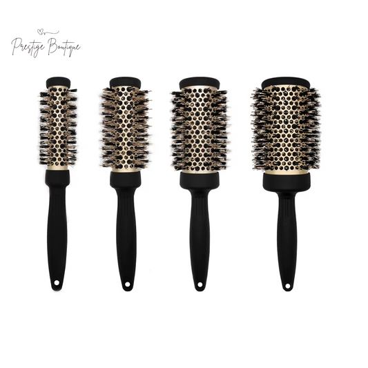 Hair Styling Hair Brush Nylon Comb Thermal Aluminum Tube round Barrel Hair Comb Professional Salon Hair Brush Hair Rollers Tools