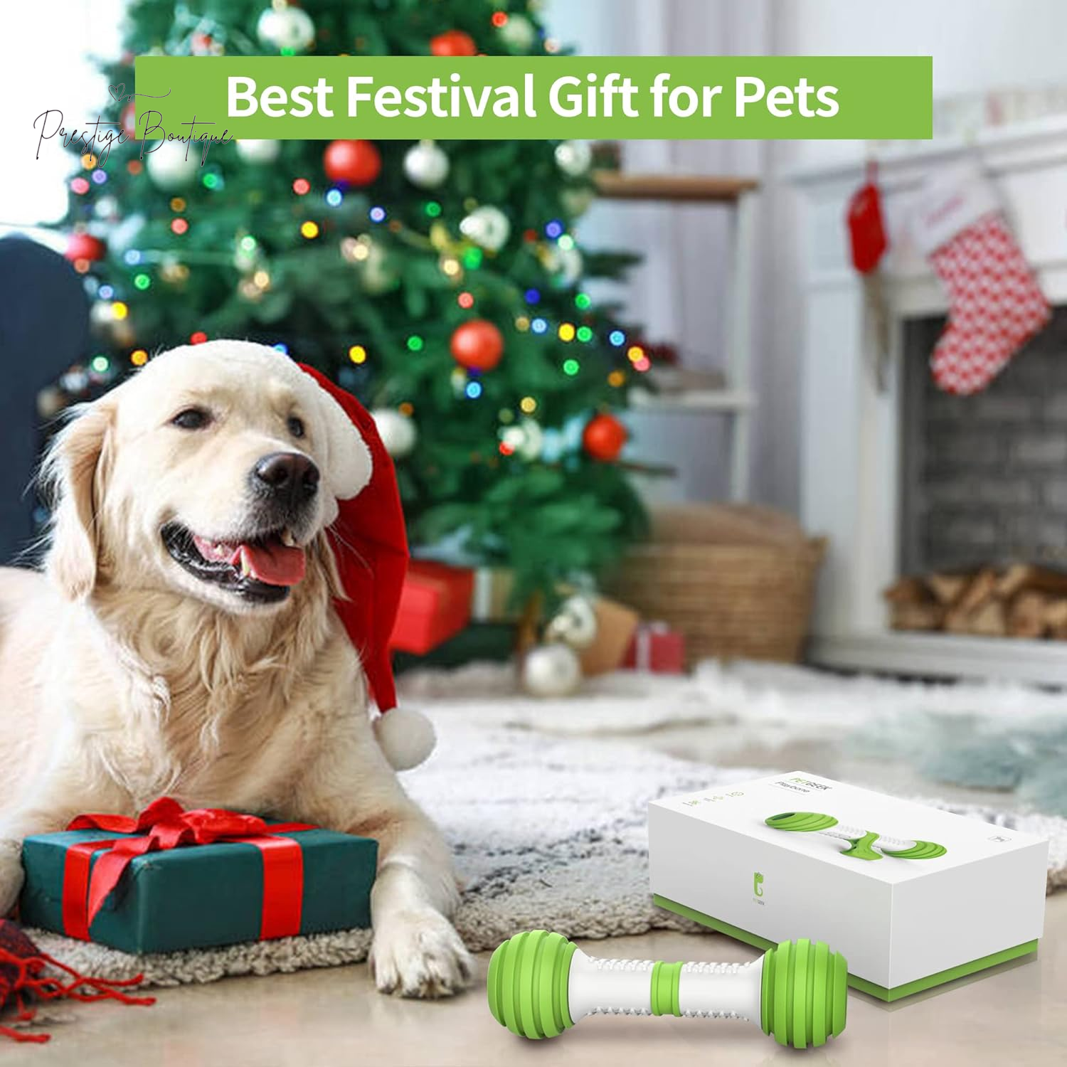 PETGEEK Automatic Dog Bone Toy, Smart Interactive Pet Toys for Boredoms, Electronic Dog Self Entertainment Toy, Safe & Durable Material