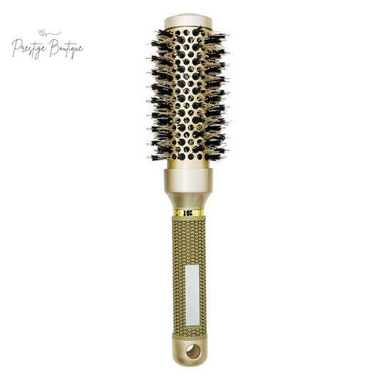 Hair Styling Hair Brush Nylon Comb Thermal Aluminum Tube round Barrel Hair Comb Professional Salon Hair Brush Hair Rollers Tools