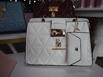 Geometric Handbag Women's Medium Large purse Prestige Boutique white purse 