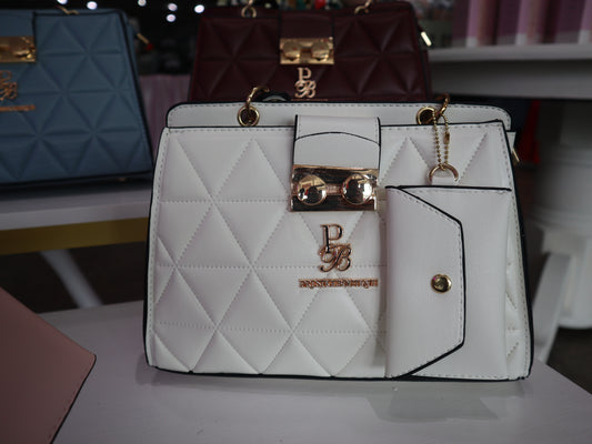 Geometric Handbag Women's Medium Large purse Prestige Boutique white purse 